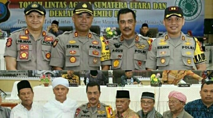 Kapolda Sumut Irjen Pol. Agus Andrianto, SH,MH menghadiri kegiatan Dialog Lintas Agama Sumatera Utara