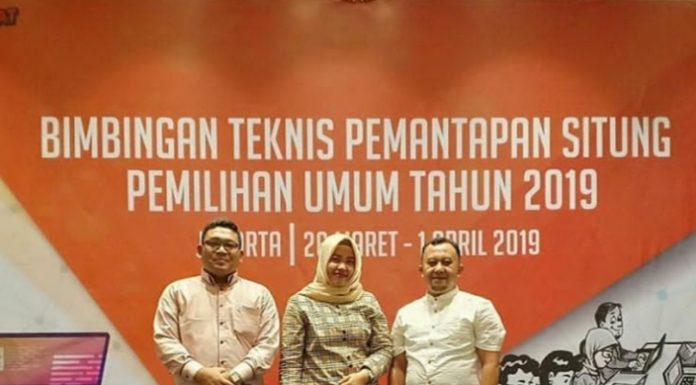 KPU Padangsidimpuan Hadir Dalam Bimtek Situng yg diselenggarakan KPU Pusat