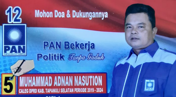 Caleg DPRD Tapsel Dapil 4 Dari Partai PAN No Urut 5