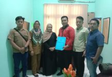 Pimpinan Cabang Ikatan Mahasiswa Muhammadiyah Tapanuli Selatan – Padangsidimpuan bersama Dinas Kependudukan dan Catatan Sipil Kota Padangsidimpuan menandatangani perjanjian kerjasama (MoU) antar dua instansi