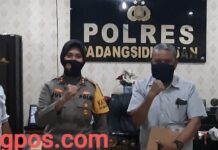 Kapolres Padangsidimpuan AKBP Juliani Prihartini ” Menyambut Baik Kedatangan Managemen Sumatera Tenggara Pos