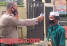 Masuk Mako Polres Madina Wajib Pake Masker Dan Patuhi Protokol Kesehatan Covid-19