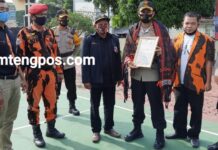 Pilkada Berjalan Aman & Kondusif “MPC PP Madina Ulosi Kapolres Madina
