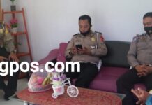 AKP Septian Dwi Rianto MH Peduli Terhadap Bawahannya Yang Sedang Sakit