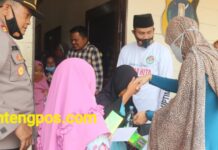 Kapolres Madina & Jajaran Gowes Bareng Lintas Pantai Barat Sekaligus Santuni Anak Yatim