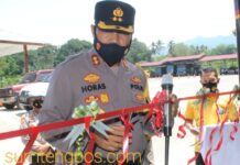 Kapolres Madina AKBP Horas Tua Silalahi Resmikan Lokasi Fitnes Khusus Personil Polres Madina