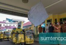 Walikota Padangsidimpuan Irsan Efendi Nasution SH Luncurkan Becak Wisata