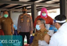 HUT Bhayangkara ke 75 Polres Madina Vaksin Ribuan Warga