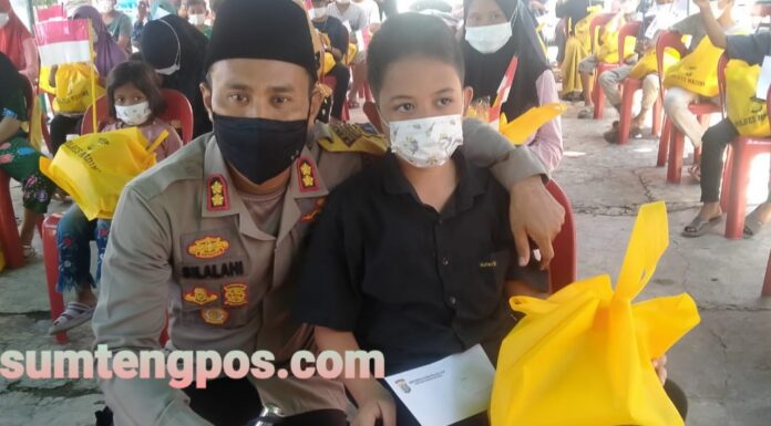 Peduli, AKBP Horas Tua Silalahi Santuni Anak Yatim Piatu
