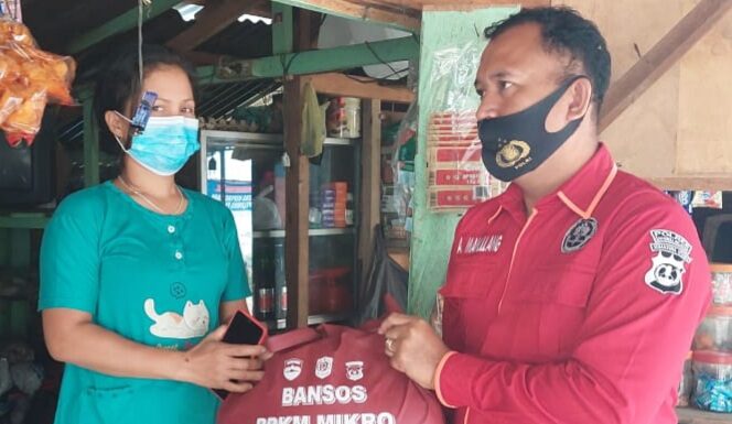 Lagi, Polres Tapsel Operasi Yustisi Dan Bagi Bansos PPKM Mikro