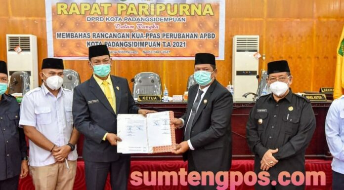 Rapat Paripurna Bahas KUA PPAS PAPBD Kota Padangsidimpuan TA 2021