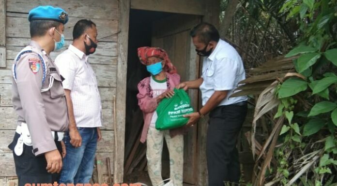 Lagi, Operasi Yustisi Dengan Bagi Bansos PPKM MIkro Polres Tapsel Terus Berjalan