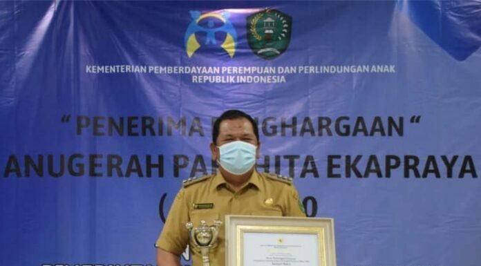 Irsan Efendi Nasution Terima Penghargaan Anugerah Parahita Ekapraya (APE) Tahun 2020 Dari Kementerian Pemberdayaan Perempuan dan Perlindungan Anak Republik Indonesia