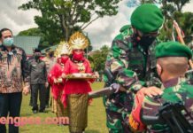 Walikota Padangsidimpuan Hadiri Kegiatan Pemberangkatan Satgas Yonif 123/RW Ke Papua