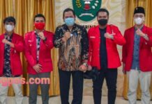 Wali Kota Padangsidimpuan Irsan Efendi Nasution Menerima Audensi Gerakan Mahasiswa Nasional Indonesia
