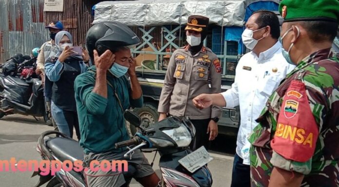Walikota Bersama Kapolres Padangsidimpuan Operasi Yustisi, Antisipasi Lonjakan Varian Baru Omicron