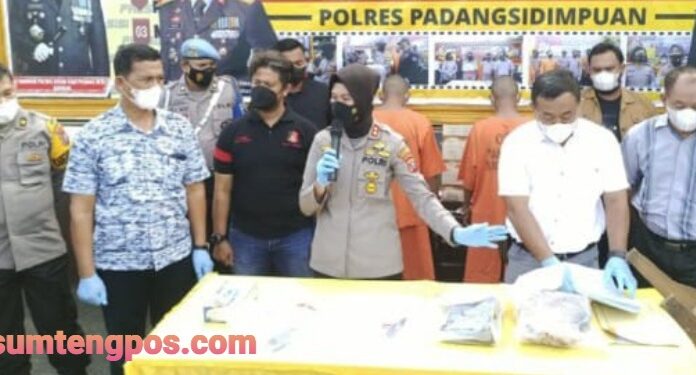 Polres Padangsidimpuan Amankan 2 Terduga Pelaku Pembunuhan di Hutaimbaru