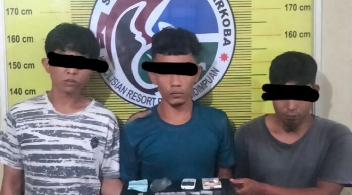 Lagi, Hari Ini 3 Pemuda di Amankan Polres Padangsidimpuan Terkait Narkoba