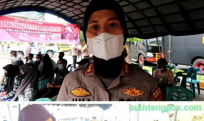 Vaksinasi Serentak Indonesia, AKBP Juliani Prihartini ” Pelaksanaan Vaksinasi 2 Hari, Capaian Dosis 1 92,63% , Dosis 2 68,72% Dan Dosis 3 Vaksinasi Baru 3,8%%