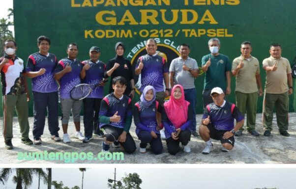 Kodim 0212/Tapsel Gelar Olahraga Bersama Kapolres Padangsidimpuan dan Ketua Pengadilan Negeri