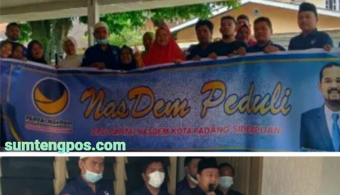 Ramadhan Berkah, Nasdem Padangsidimpuan Bagikan Ratusan Sembako