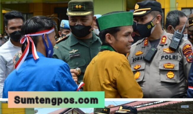 Dandim 0212/Tapsel Tinjau Langsung Pengamanan Aksi Unjuk Rasa Di Paluta