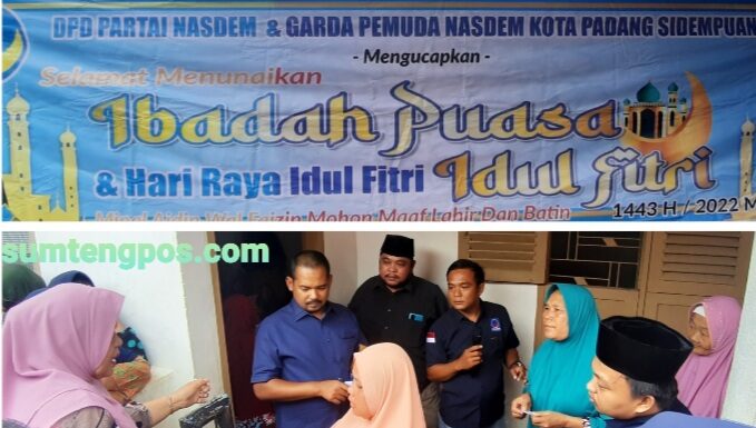 Peduli : Lagi, DPD Partai Nasdem & Garda Pemuda Nasdem Kota Padangsidimpuan Bagi Ribuan Sembako