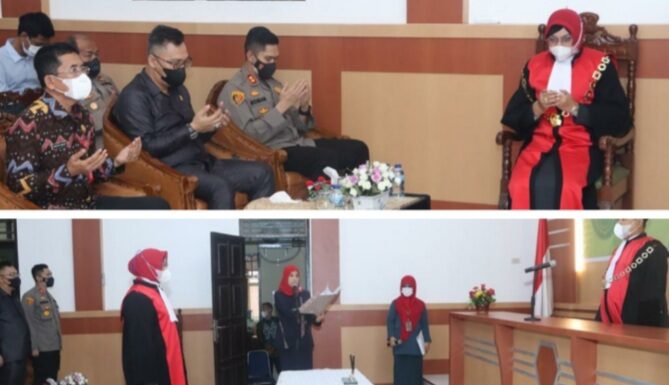 AKBP Roman S Elhaj Hadiri Pelantikan Wakil Ketua PN Padangsidimpuan