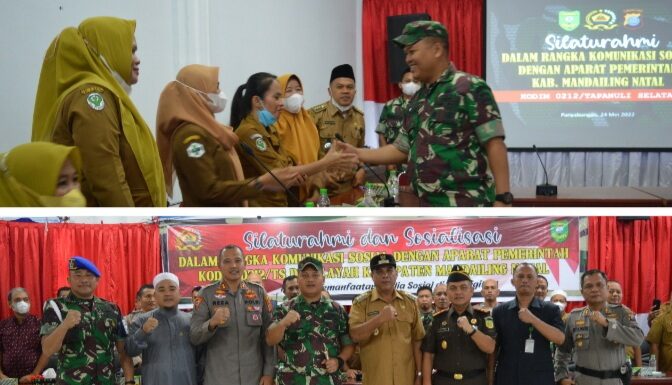 Kodim 0212/Tapsel Gelar Kegiatan Komsos Bersama Aparat Pemerintahan