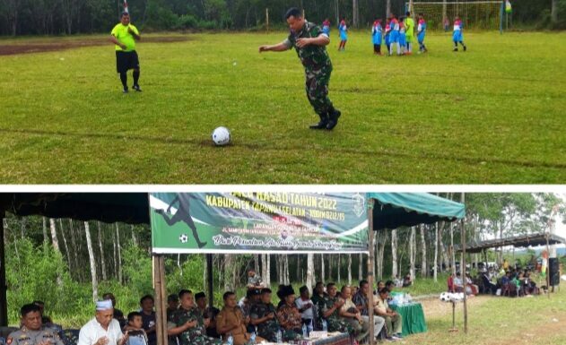 Kodim 0212/Tapsel Menggelar Turnamen Liga Santri Piala KSAD Tahun 2022
