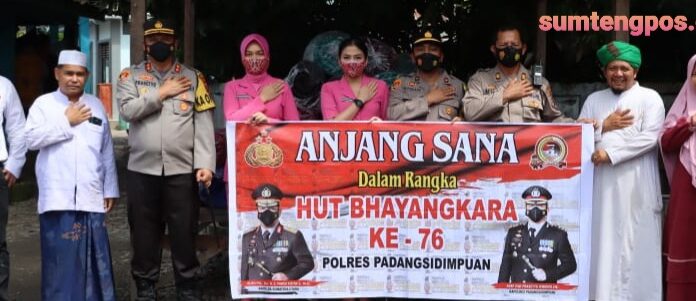 Polres Padangsidimpuan dibawah Komando AKBP Dwi Prasetyo Wibowo Bakti Sosial Religi Ke Pondok Pesantren