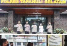 Sambut HUT Bhayangkara ke-76, Kabag Log Poldasu Nilai Lomba Kebersihan Mako dan Ruangan Polres Tapsel