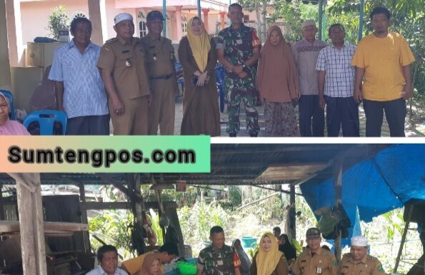 Babinsa Koramil 0212-02/Padangsidimpuan Serda AR Siregar Chek Dapur Umum Korban Kebakaran