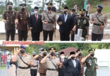 Sambut HUT Bhayangkara ke-76, Polres Tapsel dan Forkopimda Ziarah di Makam Pahlawan