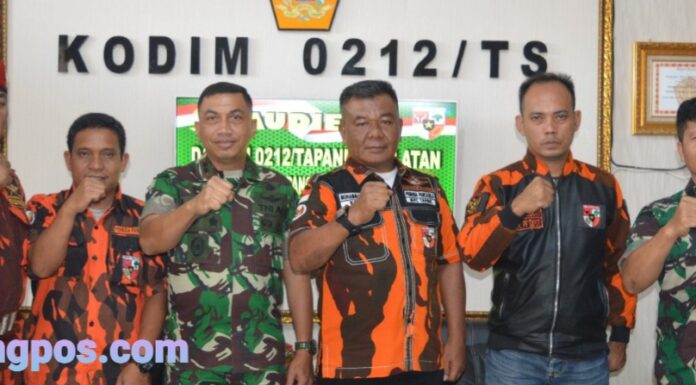 Dandim 0212/Tapsel Terima Audiensi Pengurus Pemuda PancasilaTapanuli Selatan