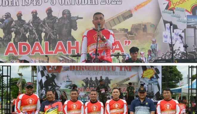 Sambut HUT TNI Ke-77, Kodim 0212/Tapsel Gelar Kegiatan Fun Bike Dihadiri 4000 Peserta”