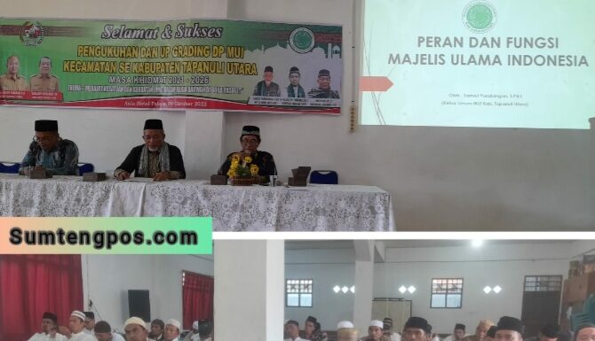 Hari ini Pengurus Majelis Ulama Indonesia (MUI) Kecamatan di Taput Dikukuhkan