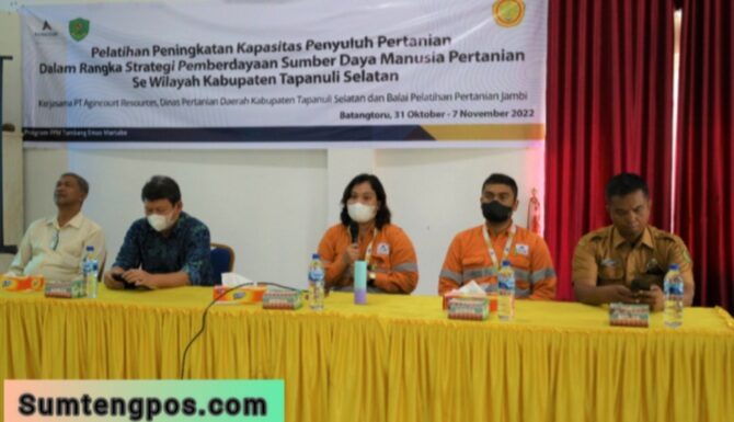 Perdana se-Sumatra Utara, Agincourt Resources Prakarsai Sertifikasi 30 Penyuluh Pertanian di Tapanuli Selatan