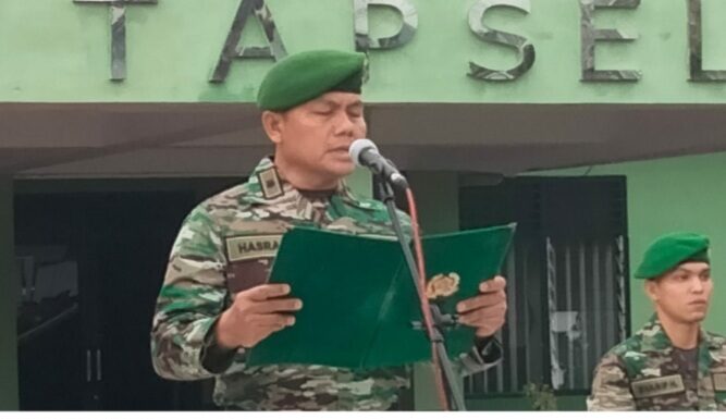 Kodim 0212/Tapsel Gelar Upacara Peringatan Hari Juang TNI AD Tahun 2022