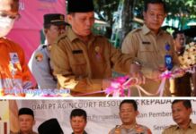 Konsisten Meningkatkan Mutu Pendidikan Agincourt Resources Serahterimakan Aula Terbuka SMAN 1 Batangtoru