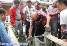 Bupati Nikson Nababan Ujicoba Distribusi SPAM Tarutung