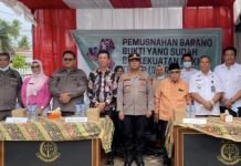 Kejaksaan Negeri Padang Lawas Utara Pemusnahan Barang Bukti yang Telah Berkekuatan Hukum Tetap (Incracht)