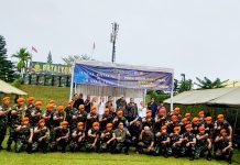 Silaturahmi dan Halal Bihalal, Batalyon Para Komando 463 Pasgat Pererat Sinergi dengan Media Sumut