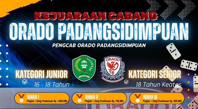 Kejuaraan Cabang Orado Padangsidimpuan, Ajak Rekan dan Team Terbaik