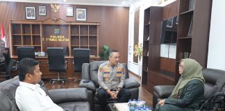 Kapolres Tapsel Terima Audiensi Ketua Pengadilan Negeri Padangsidimpuan : membahas penguatan komunikasi dan koordinasi antarlembaga