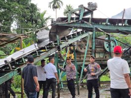 Polres Padang Lawas Utara Cek Lokasi Galian C dan Stone Crusher Diduga Belum Berizin