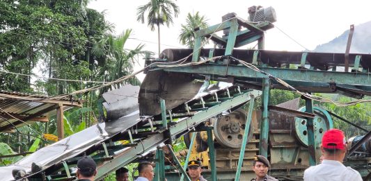 Polres Padang Lawas Utara Cek Lokasi Galian C dan Stone Crusher Diduga Belum Berizin