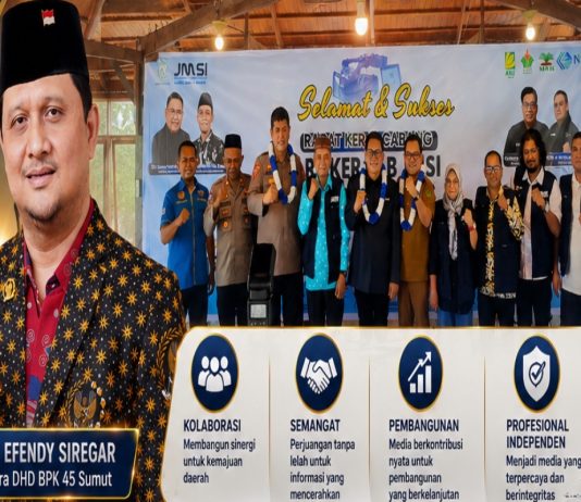 Novan Efendy Siregar Apresiasi Hasil Rakercab JMSI Tabagsel: Mari Kolaborasikan Semangat Perjuangan dan Pembangunan